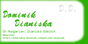 dominik dianiska business card